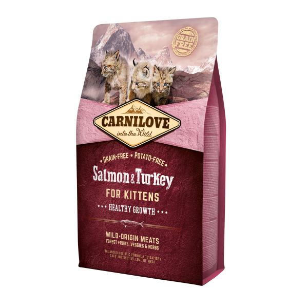 CARNILOVE CHATTON SAUMON & DINDE 2KG