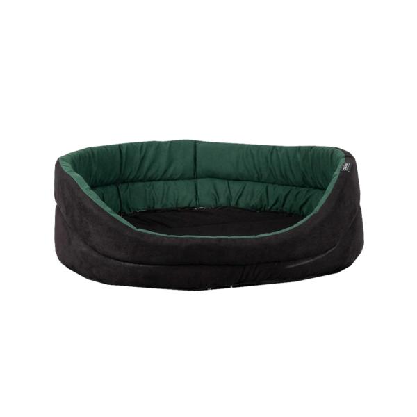 CORBEILLE OVALE T75 NOIR-VERT