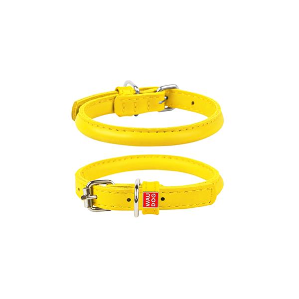 COLLIER ROND GLAMOUR 6mm 17-20Cm JAUNE