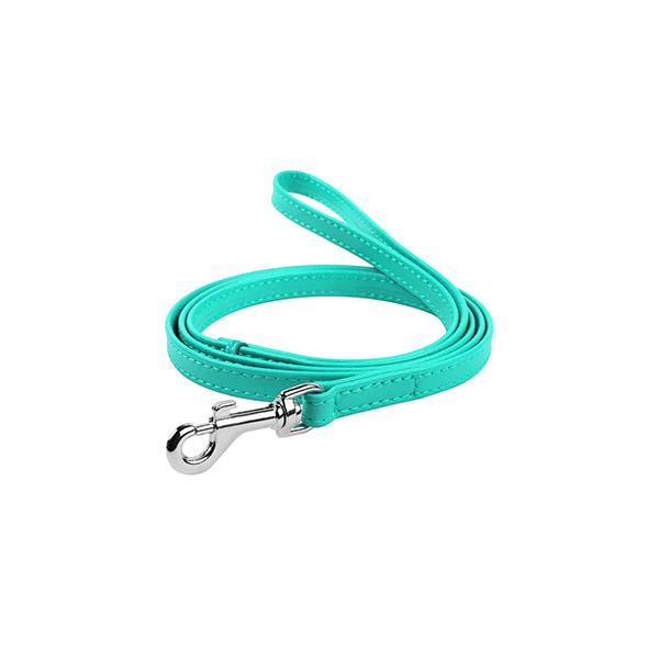 LAISSE CUIR GLAMOUR 12mm 122Cm V-MENTHE