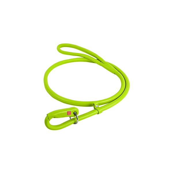 LAISSE CUIR ETRANGLEUR 10mm 135Cm VERT