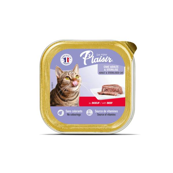 BARQUETTE PLAISIR PATE BŒUF 100 GR