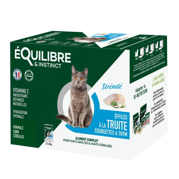 E&I EFFILÉS SÉRÉNITÉ TROUT COURGETTE &THYM 12X85G