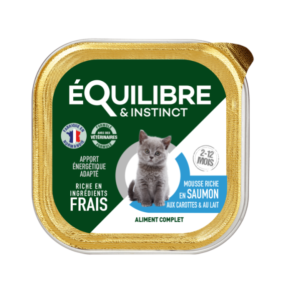 E&I MOUSSE CHATON SAUMON-CAROTTES-LAIT 85GR