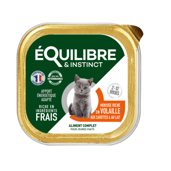 E&I MOUSSE CHATON VOLAILLE-CAROTTES-LAIT 85GR