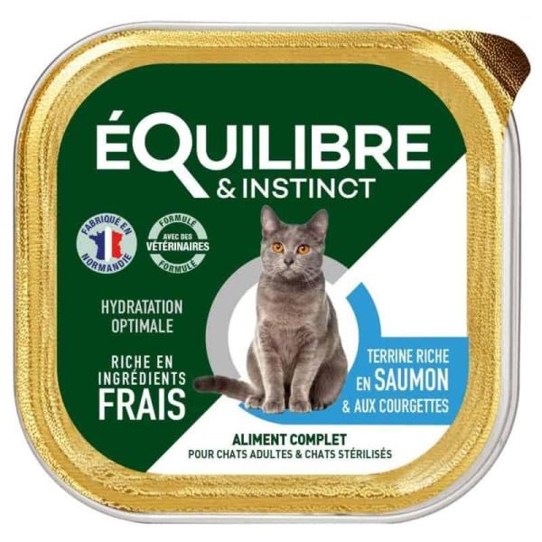 E&I BARQ SAUMON-COURGETTES CHAT STERIL BQ 85GR