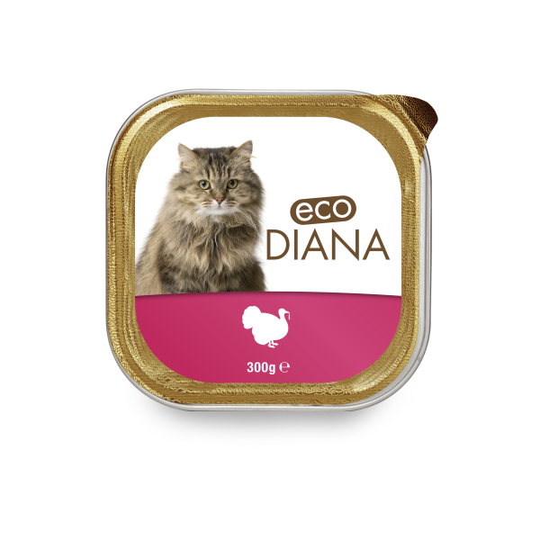 BARQUETTE CHAT ECO DIANA DINDE 300GR
