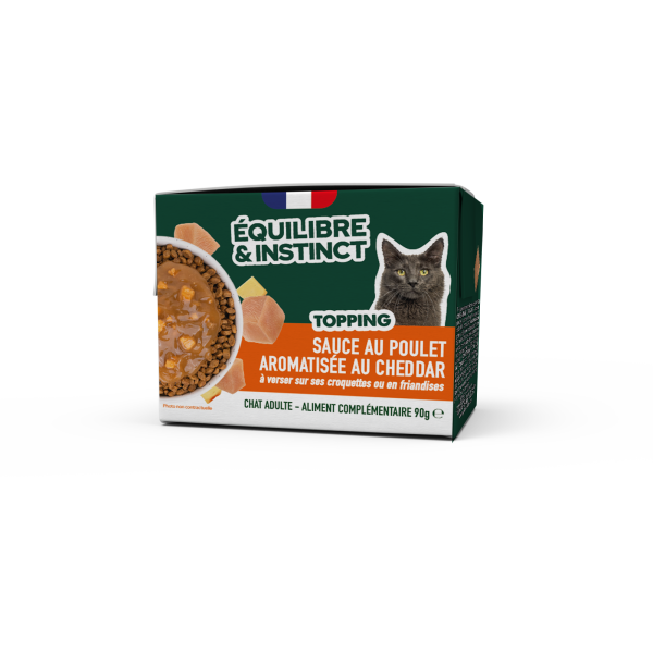 E&I TOPPING CHAT POULET-CHEDDAR 90G