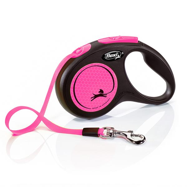 LAISSE FLEXI NEW NEON TAPE S 5m FUSHIA