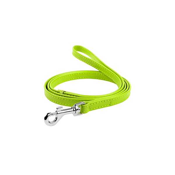 LAISSE CUIR GLAMOUR 12mm 122Cm VERT