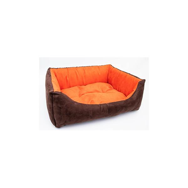 SOFA OUATINE T50 MARRON/ORANGE