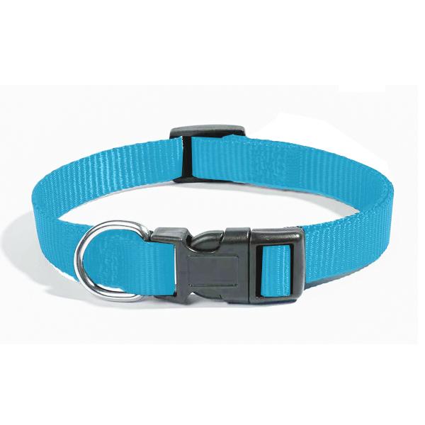 COLLIER NYLON ZANILOVE 25 MM BLEU CLAIR