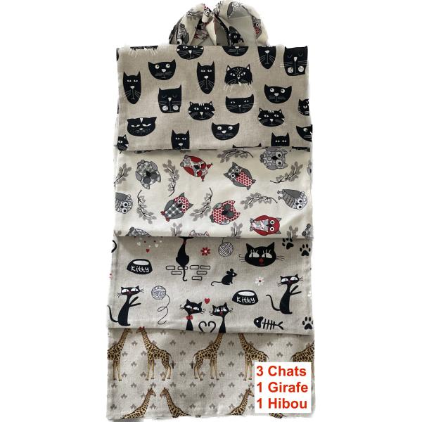 PACK DE 6 BAGS C1 3GIR/2CHAT/1AV