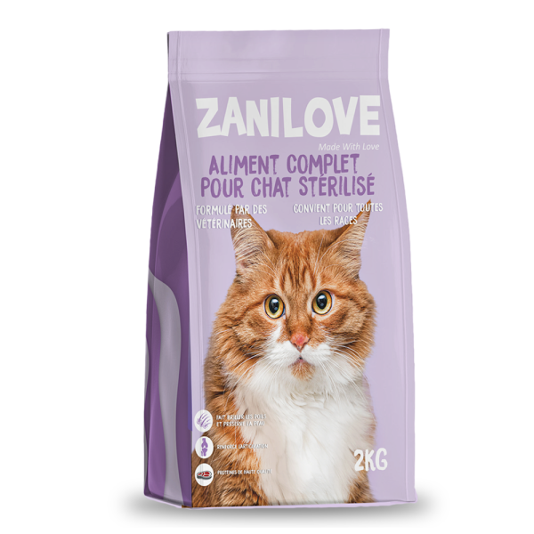 ZANILOVE CHAT STÉRILISÉ 2 KG 