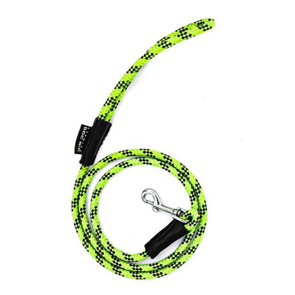 LAISSE CORDE 8 mm VERT FLUO