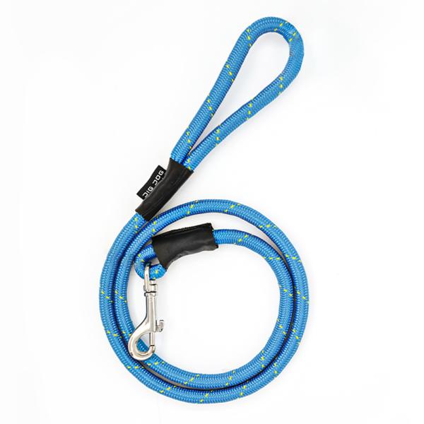 LAISSE CORDE 8 mm BLEU / JAUNE