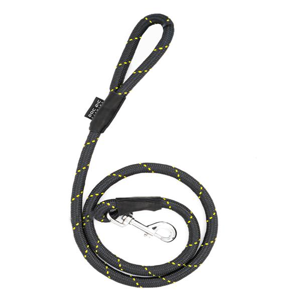 LAISSE CORDE 14 mm NOIR JAUNE