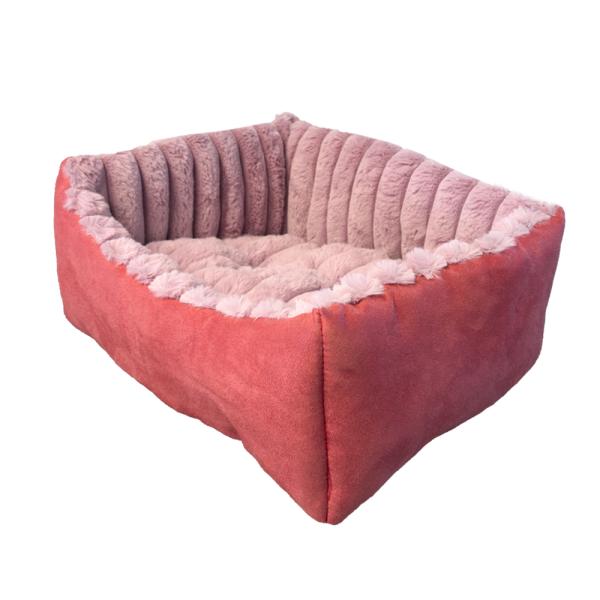 SOFA OUATINE ROUGE-ROSE T70