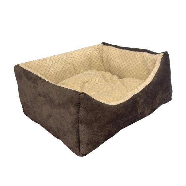 SOFA OUATINE MARRON-BEIGE  T50