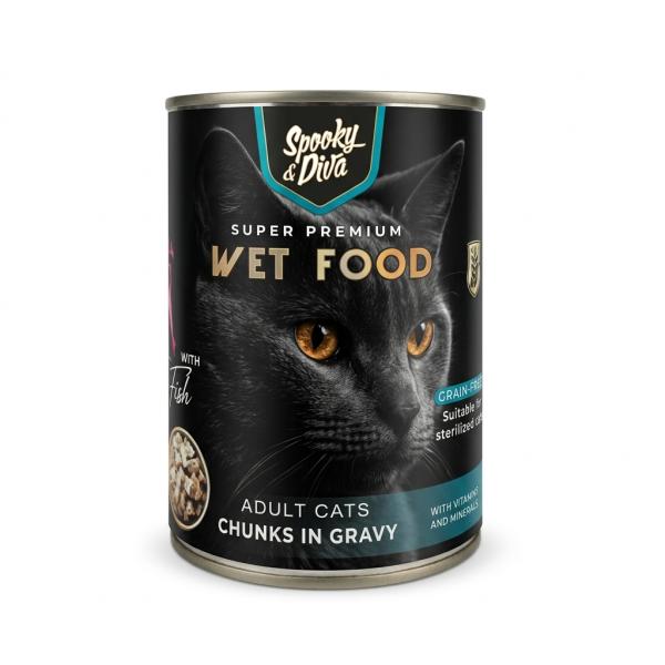 BOITE CHAT S&D CHUNKS POISSON 380GR