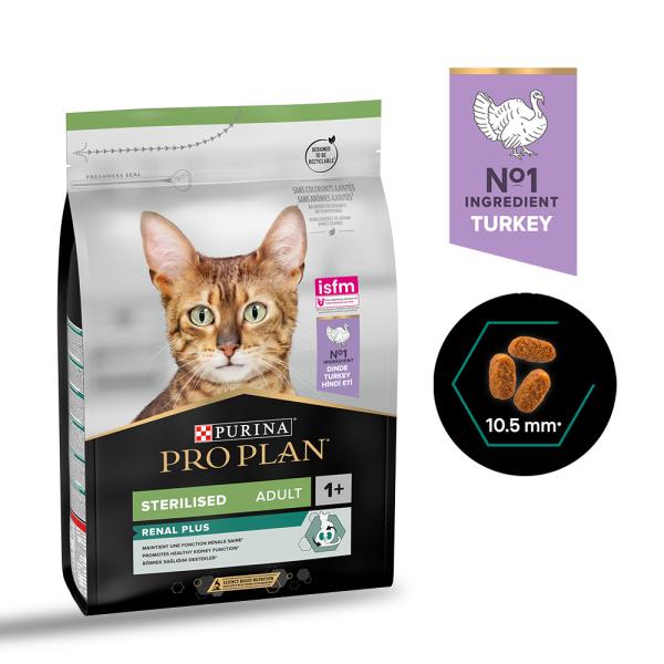 PP STERILISED RENAL CAT TURKEY 3KG 