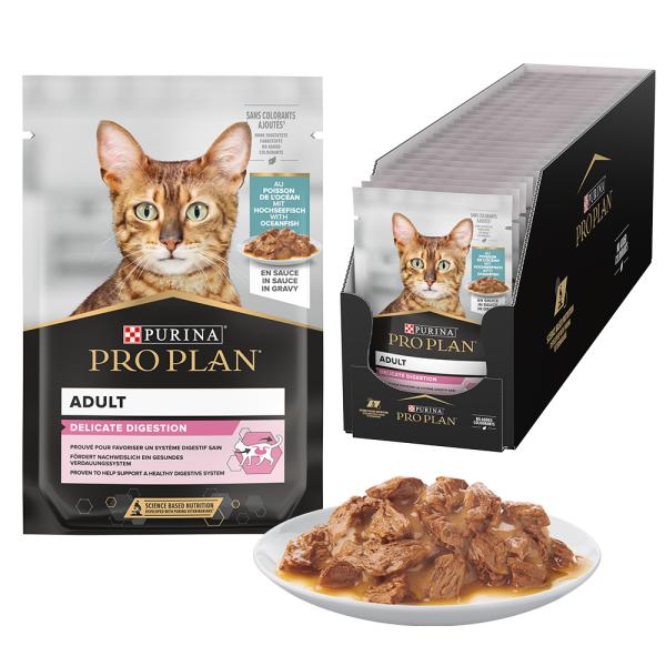PP DELICATE CAT POUCH FISH 85G