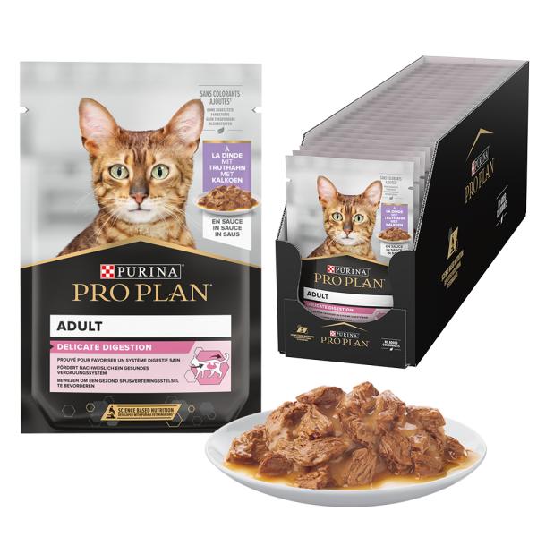 PP DELICATE CAT POUCH TURKEY 85G