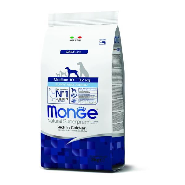 MONGE MEDIUM Puppy & Junior 3KG