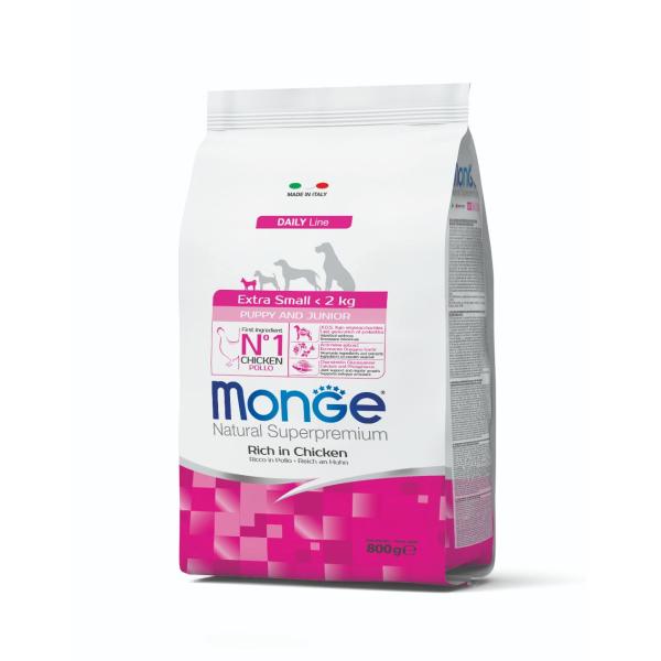 MONGE XS Puppy & Junior 800GR