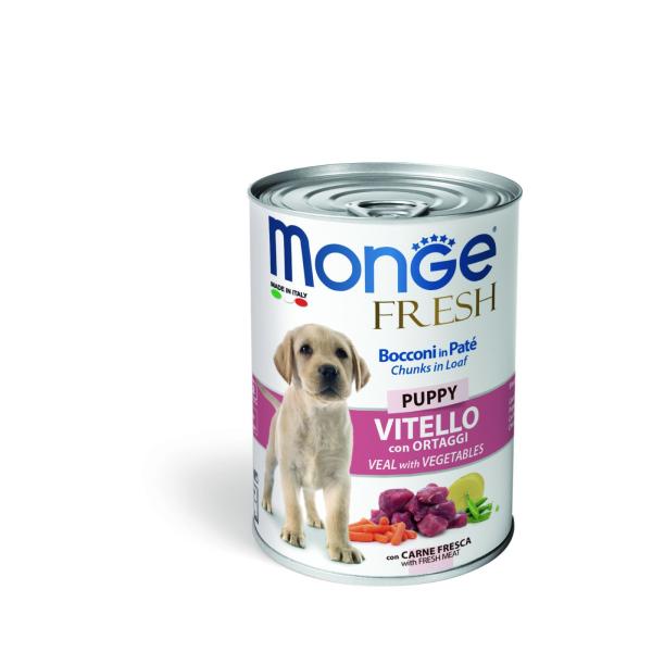 BOITE MONGE PUPPY Veau  400 GR