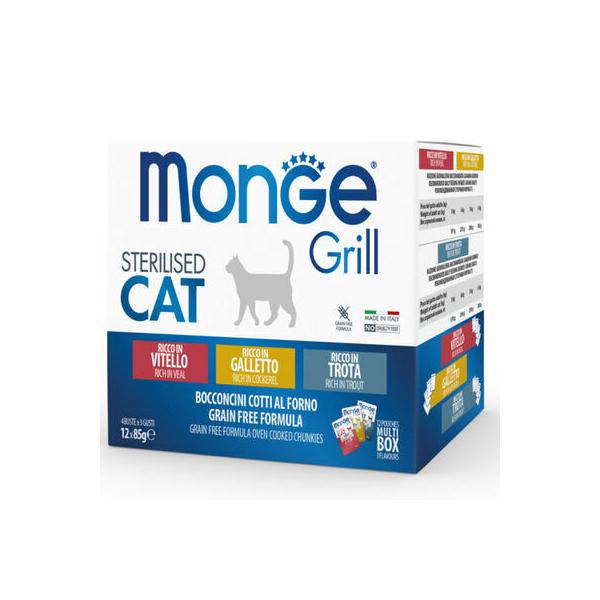 PACK MONGE 12 * 85 GR STERILISED MIX