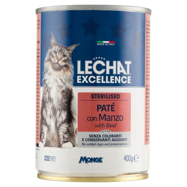 LECHAT EXC PÂTÉ STER BŒUF 400GR