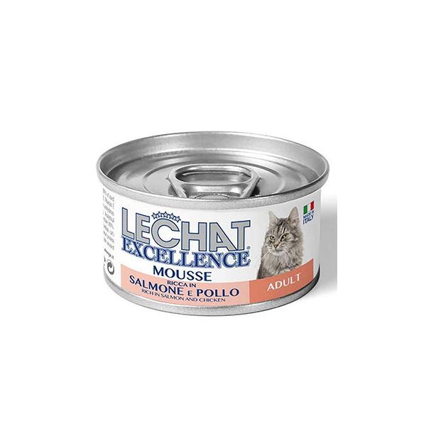 LECHAT EXC.MOUSSE ADULT SALM/POL 85G