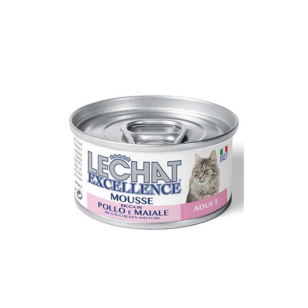 BOITE LECHAT EXC.MOUSSE ADU POUL/PR 85G