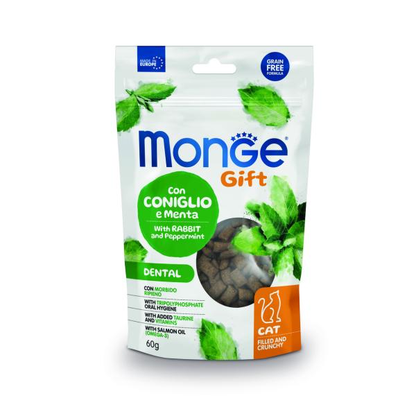 MONGEGIFT CAT DENTAL RAB/PEPPE 60g