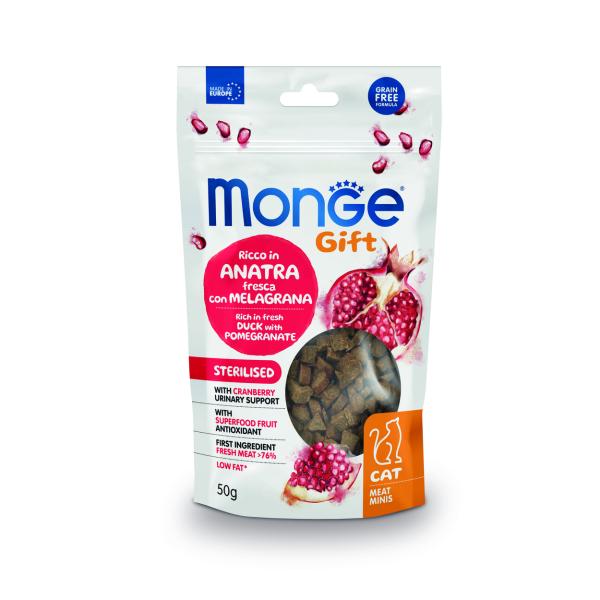 MONGEGIFT CAT STER MEAT DCK/GRE 50g