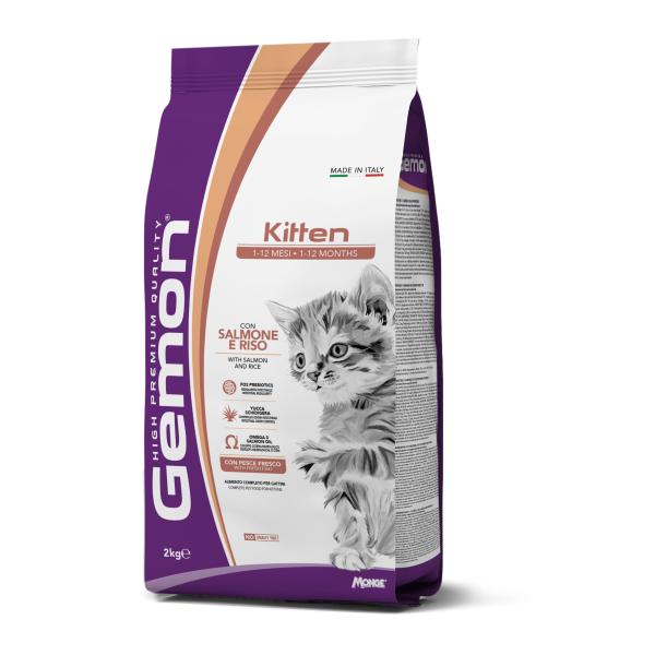 GEMON CAT KITTEN SALMON/RICE 2KG