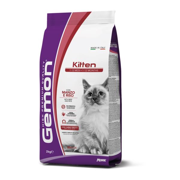 GEMON CAT KITTEN BEEF/RICE 2kG