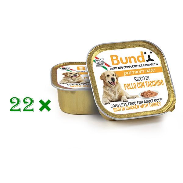 22*BARQUETTE BUNDY CHICKEN TURKEY 150GR