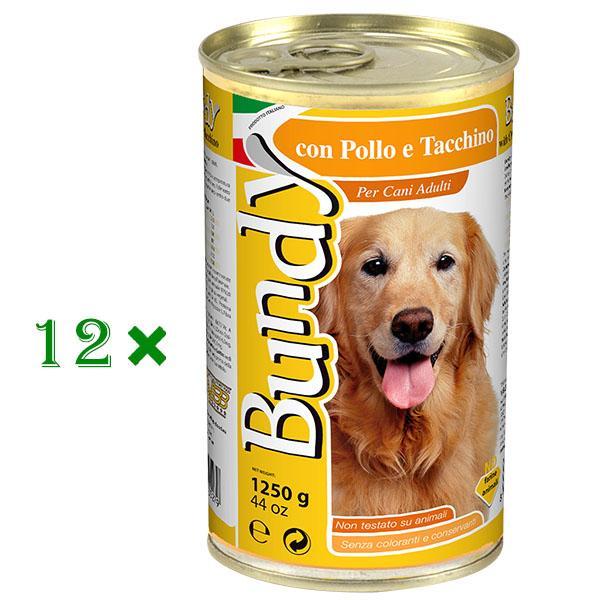 12*BUNDY DOG CHICKEN 1250 GR