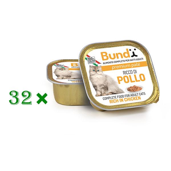 32*BARQUETTE BUNDY POULET 90 GR