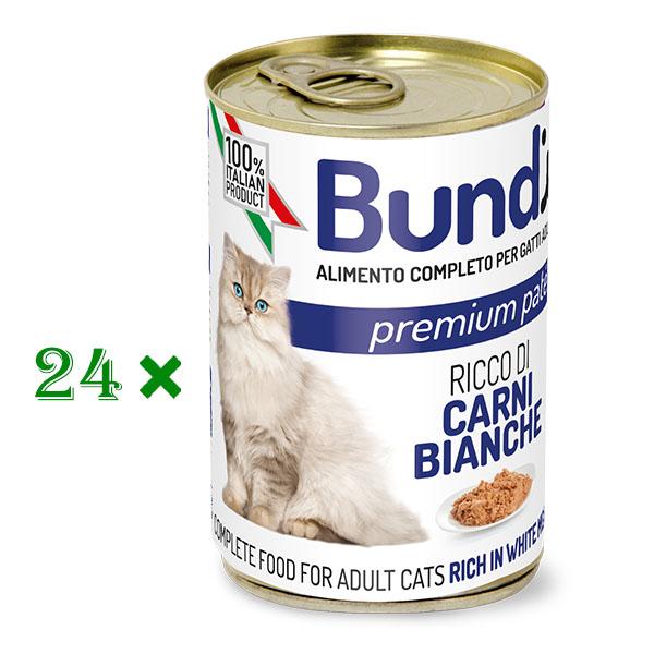 24*BUNDY CAT WHITE MEATS 400 GR