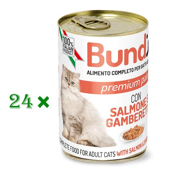 24*BUNDY CAT SALMON SHRIMPS 400 GR