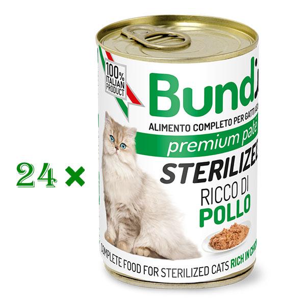 24*BUNDY CAT STERILISED CHICKEN 400 GR