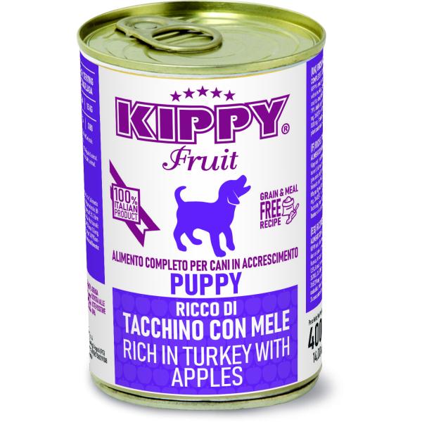 BOITE KIPPY  PUPPY DINDE & POMME 400GR