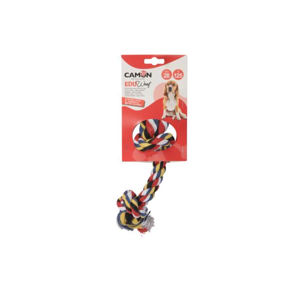 DOG TOY CAMON OS DE COTON*2 NOEUDS*28CM*125G
