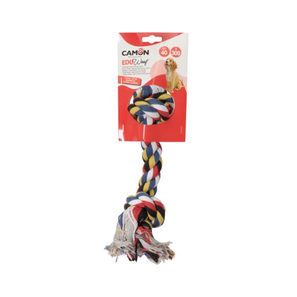 DOG TOY CAMON OS DE COTON*2 NOEUDS*40CM*300G