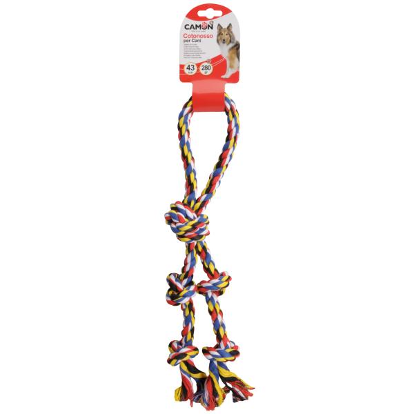 DOG TOY CAMON OS DE COTON*280GR*43CM