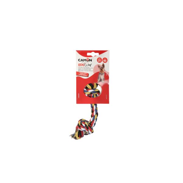 DOG TOY CAMON OS DE COTON*2 NOEUDS*21CM*60G