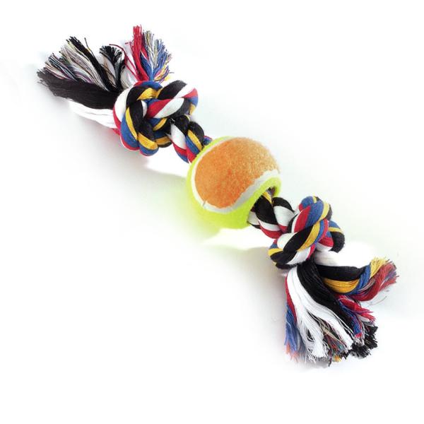 DOG TOY CAMON BALLE EN OS DE COTON*26CM*120G